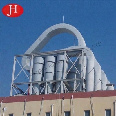 การติดตั้งในต่างประเทศ Airflow Dryer Machine อุปกรณ์แป้งมันสำปะหลัง อุตสาหกรรมอาหาร