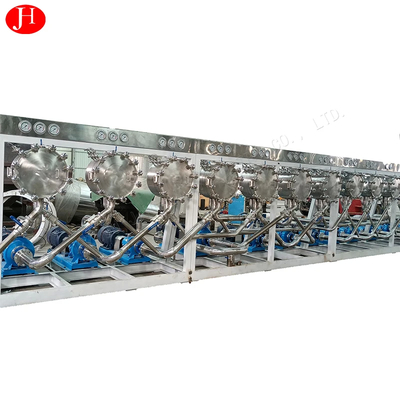 เครื่องแปรรูปสตาร์ชฝรั่งหวานแบบต่อเนื่อง ด้วยการควบคุม PLC และจอเหล็กไร้ขัด