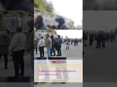 คณะของไนจีเรียและอินโดนีเซียเยี่ยมโรงงาน